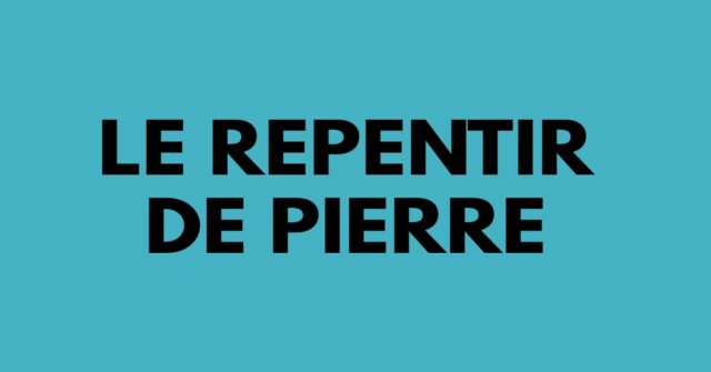 Le repentir de Pierre