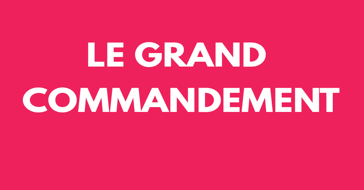 Le grand commandement Articles chrétiens de bénédiction