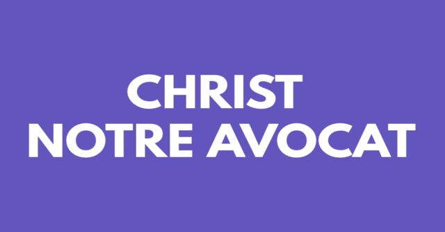 Christ notre avocat