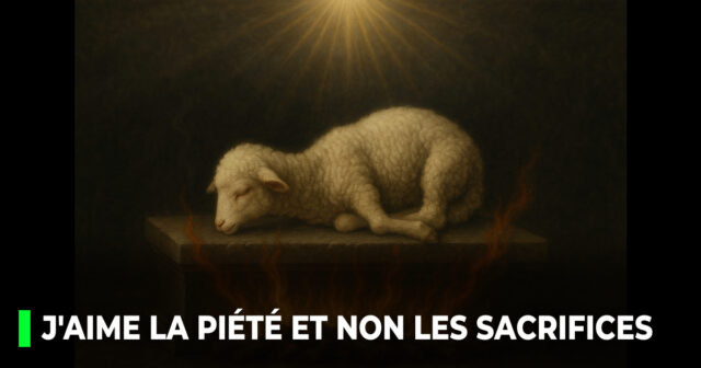 J'aime la piété et non les sacrifices