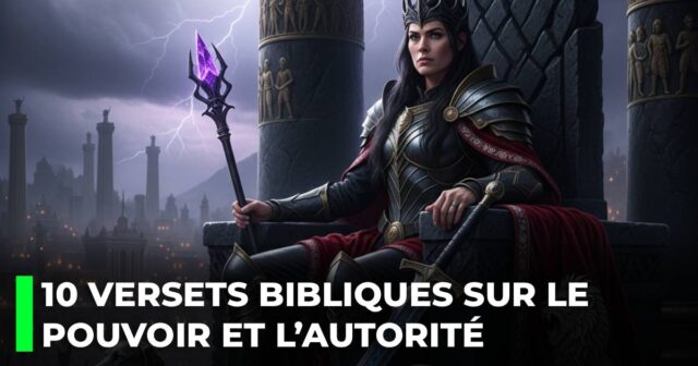 10 versets bibliques sur le pouvoir et l’autorité