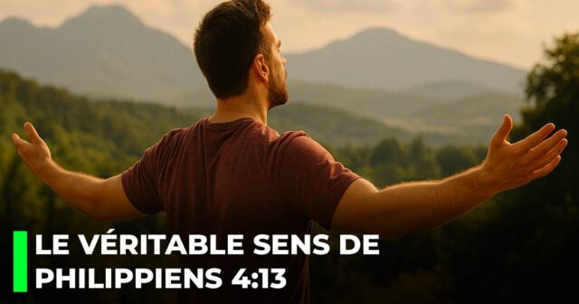 Le véritable sens de Philippiens 4_13